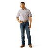 ARIAT ROY GREY PURPLE PLAID - MENS SHIRT  - 10059005