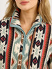 WRANGLER RETRO SHERPA  AZURE CORAL ZIP - LADIES SWEATSHIRT  - 112367332