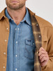 WRANGLER FLANNEL LINED WORK RAWHIDE - MENS SHIRT  - 112367726