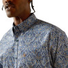 ARIAT STONEY CLASSIF FIT BLUE PRINT - MENS SHIRT  - 10062237