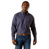 ARIAT STONE CLASSIC DARK BLUE PRINT - MENS SHIRT  - 10062241