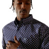 ARIAT STONE CLASSIC DARK BLUE PRINT - MENS SHIRT  - 10062241