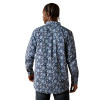 ARIAT SERGIO FITTED DARK BLUE PRINT - MENS SHIRT  - 10062244