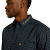 ARIAT TEAM PORTLAND FITTED DARK BLUE - MENS SHIRT  - 10062254