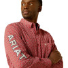 ARIAT TEAM PERL FITTED RED BEIGE - MENS SHIRT  - 10062255