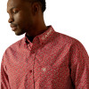 ARIAT TEAM PERL FITTED RED BEIGE - MENS SHIRT  - 10062255