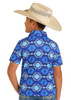 ROCK & ROLL AZTEC PRINTED ROYAL POLO - KIDS BOYS POLO - BB51T06623