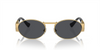 VERSACE MEDUSA DECO OVAL GOLD BLACK - SUNGLASS VERSACE  - 2264100287