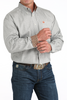 CINCH CREAM GEOMETRIC PRINT - MENS SHIRT  - MTW1105961