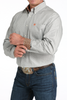 CINCH CREAM GEOMETRIC PRINT - MENS SHIRT  - MTW1105961