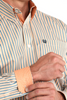 CINCH TENCEL CREAM STRIPE PRINT - MENS SHIRT  - MTW1105963