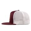 LAZY J RANCH WEAR MAROON & WHITE PRICKLY PEAR - HATS CAP  - MARWHT4-PP
