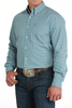 CINCH PRINT MODERN FIT BLUE - MENS SHIRT  - MTW1347137
