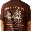 ARIAT HATERS CLUB DEEP MAHOGANY - MENS TEE  - 10062422