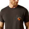 ARIAT EAGLE LARGE VINTAGE BLACK TEE - MENS TEE  - 10062427