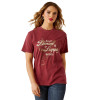 ARIAT DENIM & SUPPLY RED TEE - LADIES TEE  - 10062804