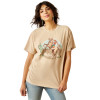 ARIAT RIDE ON OYSTER GREY MINERAL - LADIES TEE  - 10062916