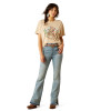 ARIAT RIDE ON OYSTER GREY MINERAL - LADIES TEE  - 10062916