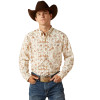 ARIAT SAINT CLASSIC FIT CREAM PRINT - MENS SHIRT  - 10062242