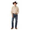 ARIAT SAINT CLASSIC FIT CREAM PRINT - MENS SHIRT  - 10062242