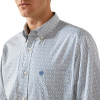 ARIAT SANTOS FITTED CREAM PRINT - MENS SHIRT  - 10062245