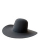 RODEO KING OPEN CROWN 4 1/2" BRIM - HAT FELTS  - OC 7X SLATE FELT