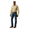 ARIAT BRIGHAM FITTED TAN PRINT - MENS SHIRT  - 10062202