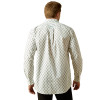ARIAT BASS FITTED WHITE PRINT - MENS SHIRT  - 10062203