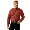 ARIAT THADD CLASSIC FIT RED PRINT - MENS SHIRT  - 10062187