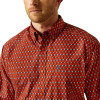 ARIAT THADD CLASSIC FIT RED PRINT - MENS SHIRT  - 10062187