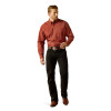 ARIAT THADD CLASSIC FIT RED PRINT - MENS SHIRT  - 10062187