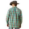 ARIAT PRO BROOKLYN TEAL PLAID - MENS SHIRT  - 10062171