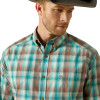 ARIAT PRO BROOKLYN TEAL PLAID - MENS SHIRT  - 10062171