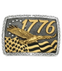 ATTITUDE BY MONTANA SILVERSMITHS INDEPENDENT SINCE 1776 - ACC BUCKLE  - A1062P