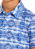 ROCK & ROLL AZTEC PRINTED POLO BLUE - KIDS BOYS POLO - BB51T07276-45