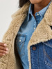 WRANGLER RETRO SHERPA LINED DARK DENIM - LADIES JACKET  - 112367333
