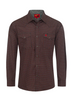 RODEO RED BLACK PEARL SNAP PRINT - MENS SHIRT  - PS100L-1085