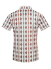 RODEO RED AZTEC PRINT - MENS POLO  - RS200-1068