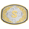 ATTITUDE BY MONTANA SILVERSMITHS WESTERN INITIAL BUCKLE S - ACC BUCKLE  - A1047S