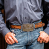 ATTITUDE BY MONTANA SILVERSMITHS ALL GAVE SOME REMEMBERANCE - ACC BUCKLE  - A827
