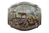 MONTANA SILVERSMITHS MED CHRISTIAN COWBOY 2 TONE - ACC BUCKLE  - 55710-731M