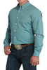 CINCH PRINT MODERN FIT TURQUOISE - MENS SHIRT  - MTW1347140