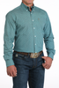 CINCH PRINT MODERN FIT TURQUOISE - MENS SHIRT  - MTW1347140