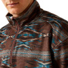 ARIAT CALDWLL LOGO 1/4 ZIP MAHOGANY - MEN SWEATER  - 10062620
