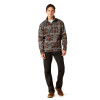 ARIAT CALDWLL LOGO 1/4 ZIP MAHOGANY - MEN SWEATER  - 10062620