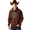 ARIAT CARLSBAD CANYON BROWN - MENS HOODIE  - 10062500
