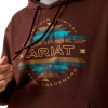 ARIAT CARLSBAD CANYON BROWN - MENS HOODIE  - 10062500