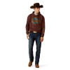 ARIAT CARLSBAD CANYON BROWN - MENS HOODIE  - 10062500