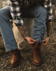 TECOVAS THE BUCK DARK BOURBON COWHIDE - BOOT MENS WESTERN - M10090DBB