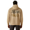ARIAT DRINKING BUDDIES BEIGE HOODIE - MENS HOODIE  - 10062502